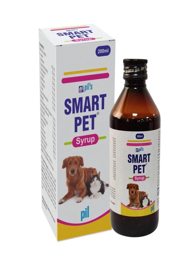 Pil Smart Pet Syrup for Dogs & Cats | Multivitamin Syrup for Healthy Skin, Stronger Bones & Faster Growth | Nutritional Supplement with Vitamins & Minerals That Supports metabolic processes (200ml) - Image 1